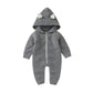 Hooded Knitted Winter Infant Jumpsuit - Just Kidding Store