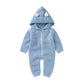 Hooded Knitted Winter Infant Jumpsuit - Just Kidding Store