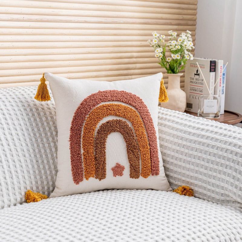 Boho Handmade Tassel Cushion Cover - Just Kidding Store