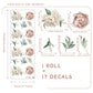 Sakura Flowers Nursery Boho Wall Decals - Just Kidding Store