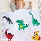 Baby Dinosaur Cotton Knitted Blanket - Just Kidding Store