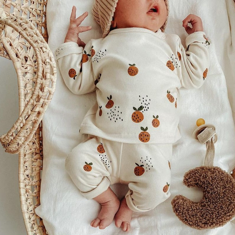 Boho Long Sleeve Baby Infant Pajamas Set - Just Kidding Store
