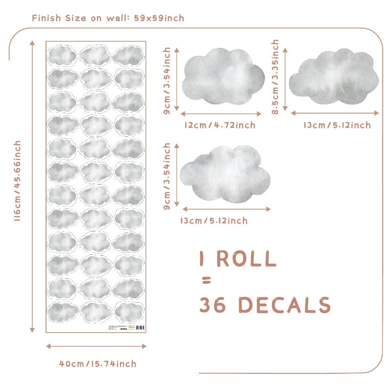 Sakura Flowers Nursery Boho Wall Decals - Just Kidding Store