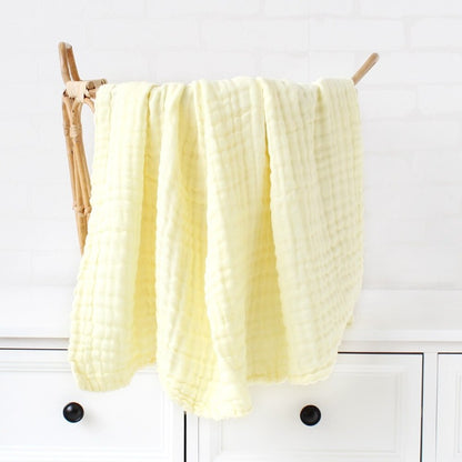 Custom Name Embroidery 6 Layers Muslin Swaddle - Cotton Blanket - Just Kidding Store