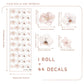 Sakura Flowers Nursery Boho Wall Decals - Just Kidding Store