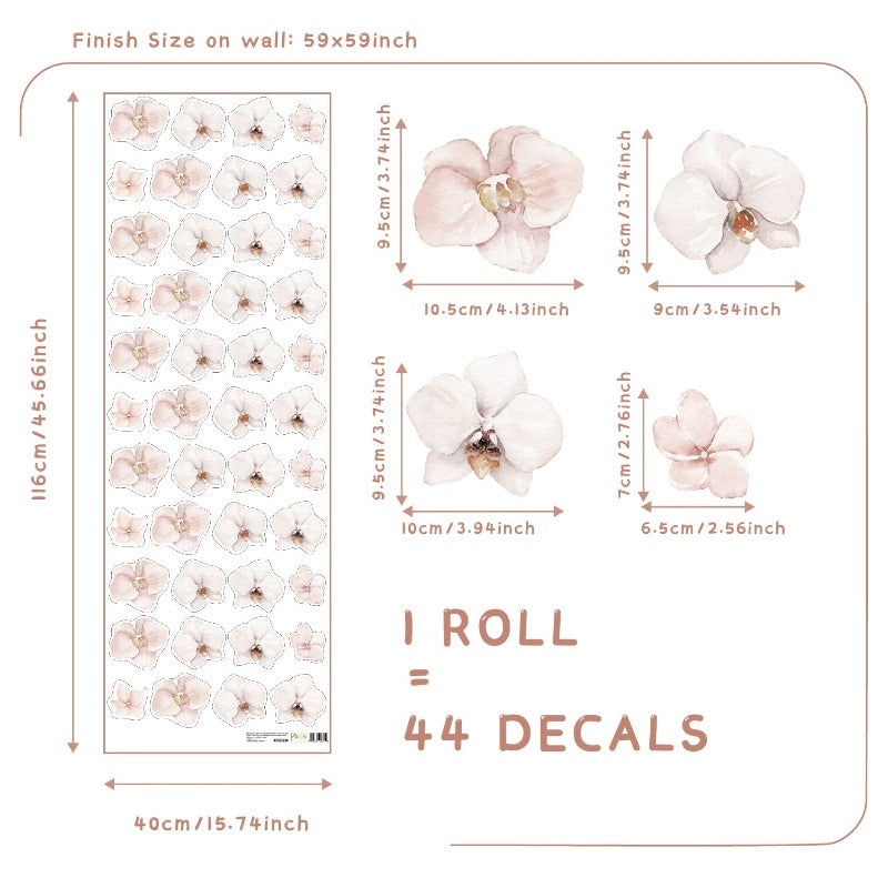 Sakura Flowers Nursery Boho Wall Decals - Just Kidding Store