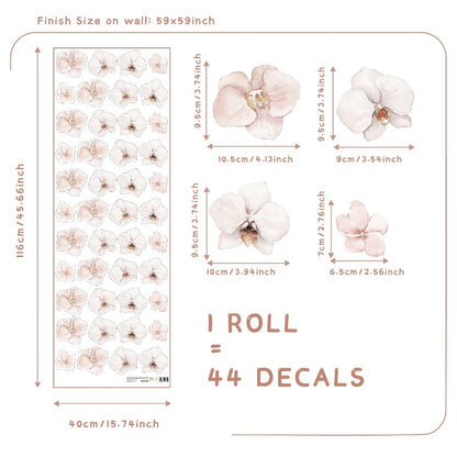 Sakura Flowers Nursery Boho Wall Decals - Just Kidding Store