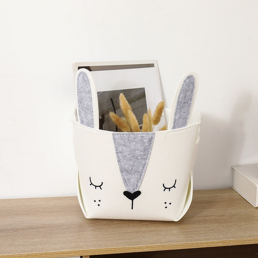 Woodland Animals Felt Storage Baskets