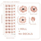 Sakura Flowers Nursery Boho Wall Decals - Just Kidding Store