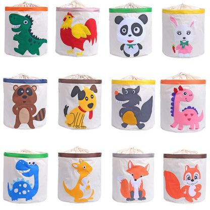 Cartoon Toy Storage - Kids Laundry Basket - Just Kidding Store