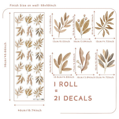 Sakura Flowers Nursery Boho Wall Decals - Just Kidding Store