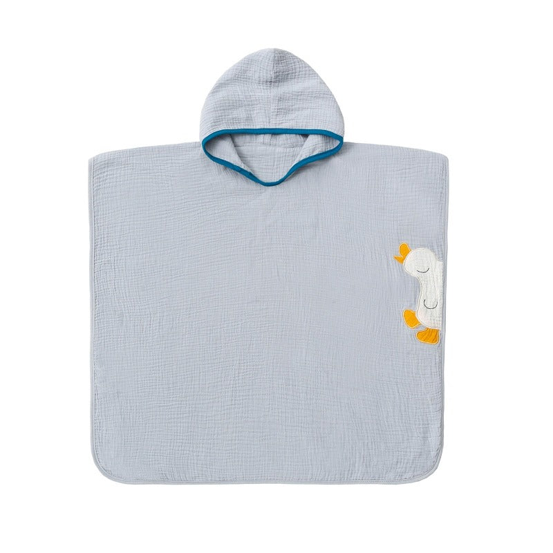 Muslin Hooded Poncho Childrens Towel - Just Kidding Store