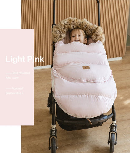 Winter Windproof Footmuff - Adjustable Length Pram Sack 0-4Y - Just Kidding Store