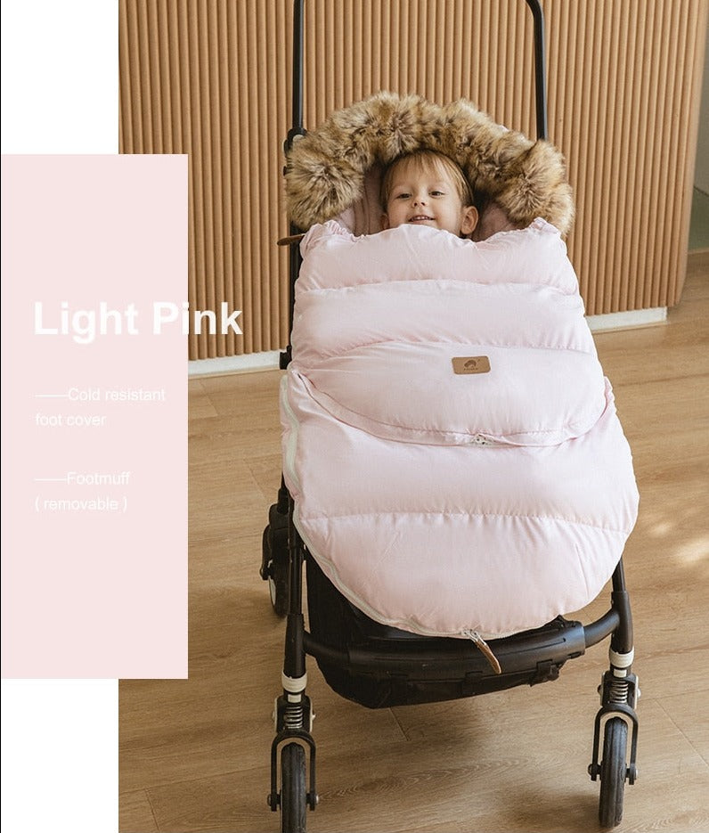 Winter Windproof Footmuff - Adjustable Length Pram Sack 0-4Y - Just Kidding Store