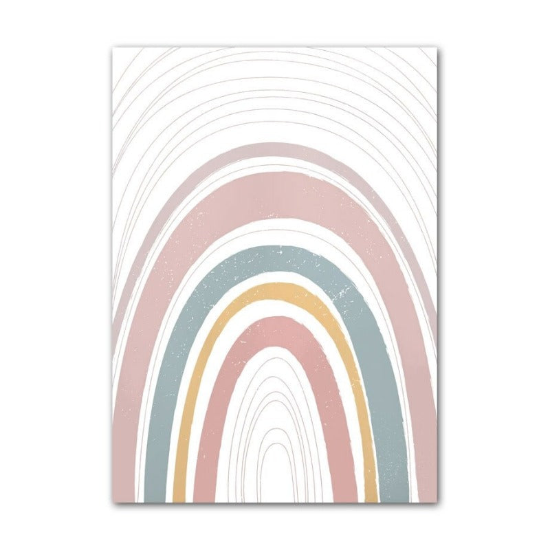 Abstract Sun Rainbow Cloud Canvas Prints - Just Kidding Store