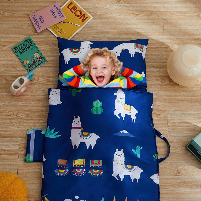 Nap Mat With Removable Pillow - Carry Sleeping Bag - Just Kidding Store
