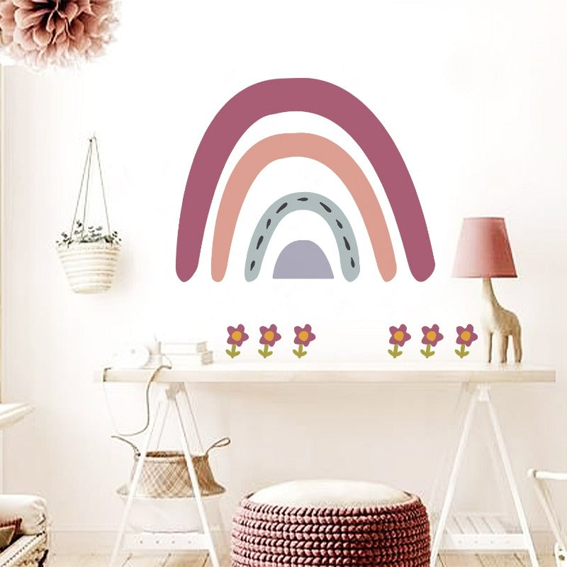 Big Rainbow Nursery Children Wall Decal - Just Kidding Store