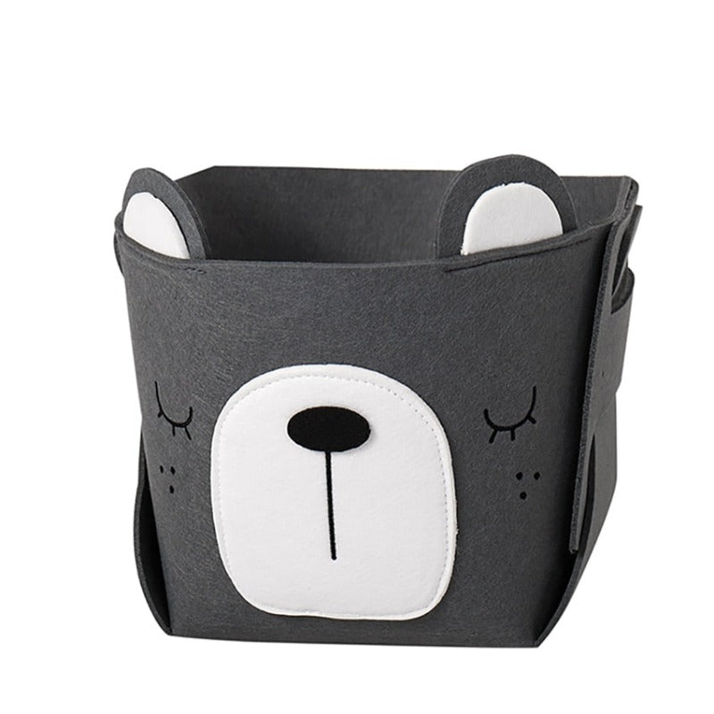 Woodland Animals Felt Kids Toy Storage Baskets - Just Kidding Store