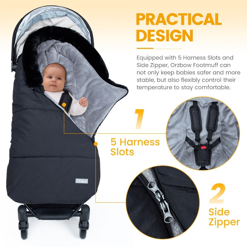 Stroller Baby Footmuff - Winter Waterproof Pram Sleepsack - Just Kidding Store