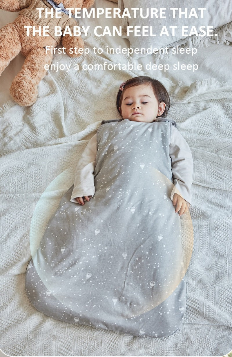Anti-Kick Sleeping Bag - 2.5Tog Quilted Cotton Blanket - Just Kidding Store