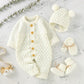 Hooded Knitted Baby Infant Toddler Jumpsuit Set - Just Kidding Store