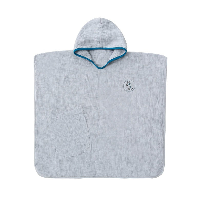 Muslin Hooded Poncho Childrens Towel - Just Kidding Store