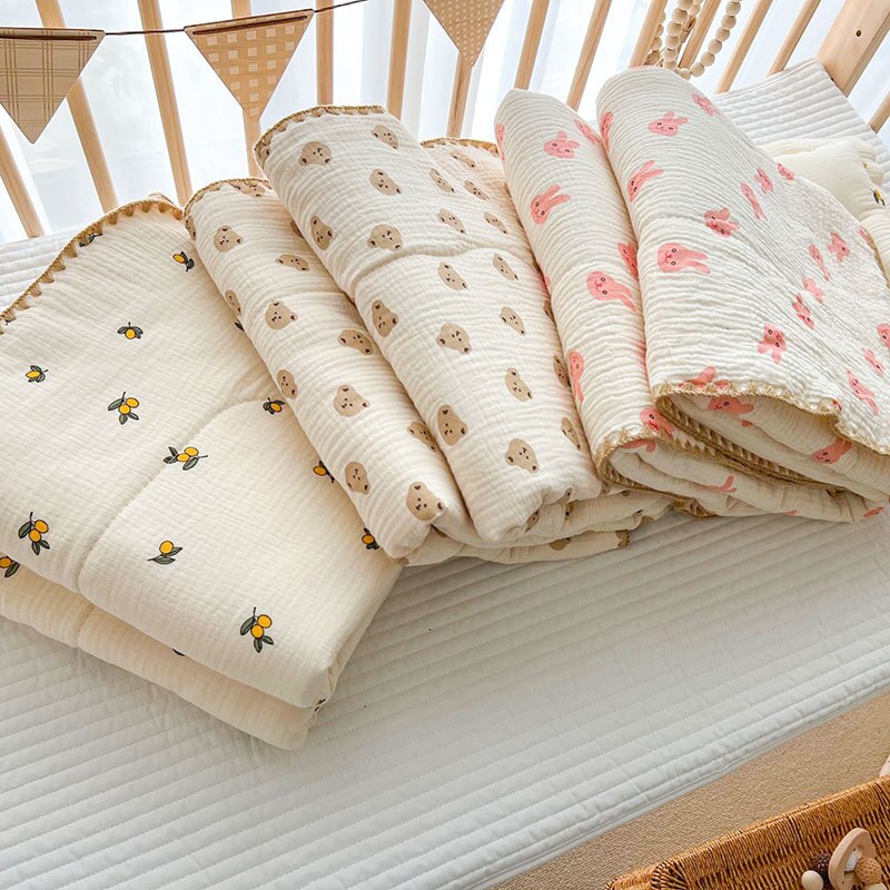 3 Layers Cotton Muslin Oversized Blanket - Just Kidding Store