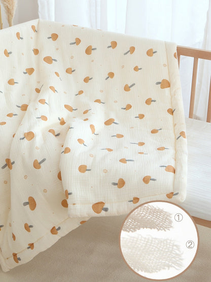 Light Baby Quilt - Muslin Blanket Bedspread - Just Kidding Store