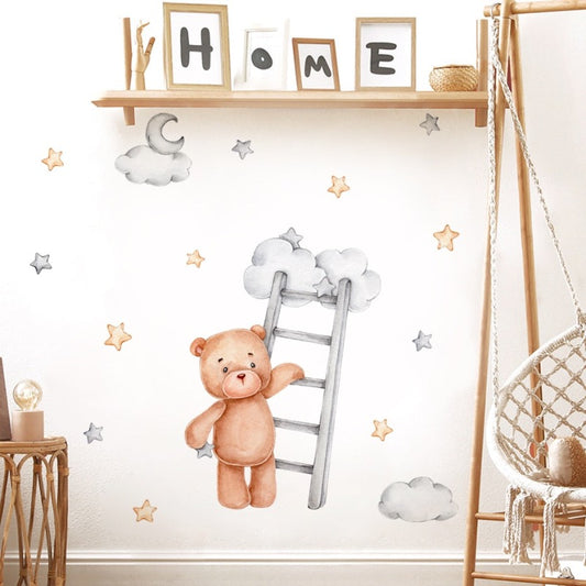 Cloud Teddy Bear Wall Decal - Just Kidding Store