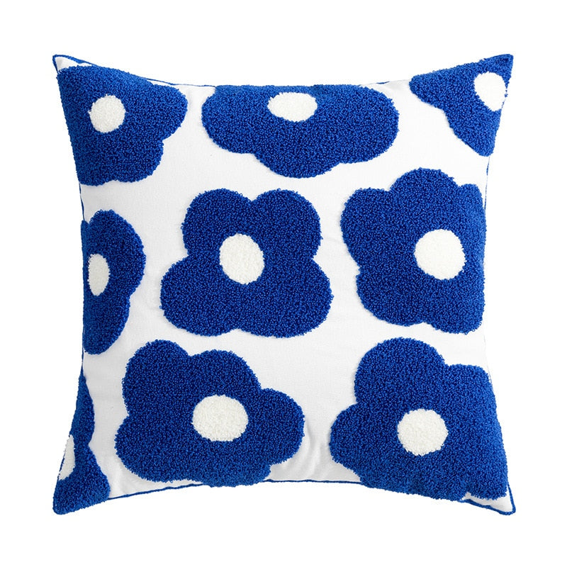 Floral Embroidery Cushion Cover - Just Kidding Store