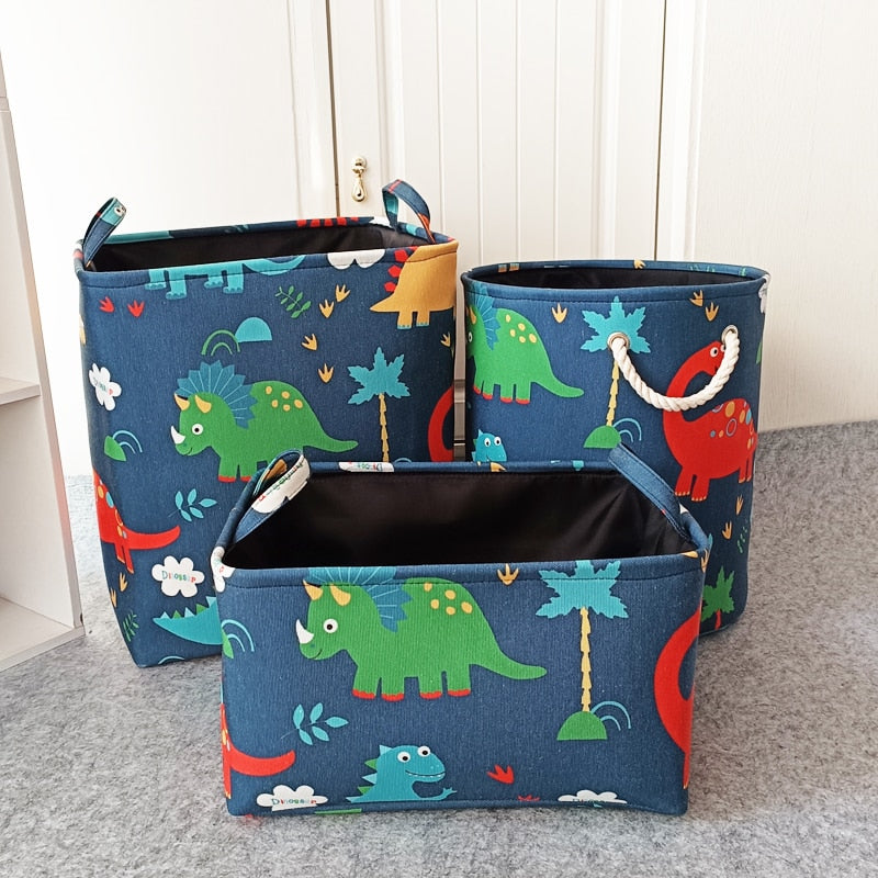 Dinosaurs Storage Basket - Toys Organizer - Just Kidding Store