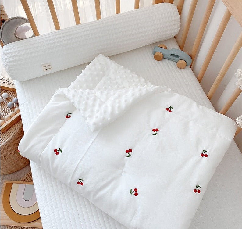 Embroidered Winter Baby Infant Children Cotton Cover - Just Kidding Store