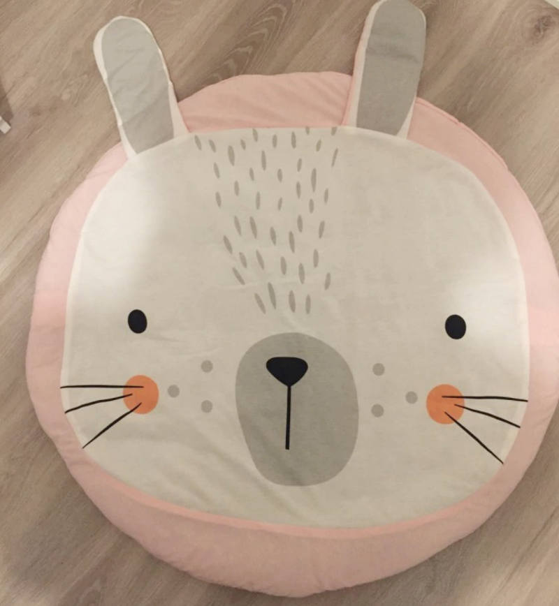 Pink Rabbit Play Mat - Main Image