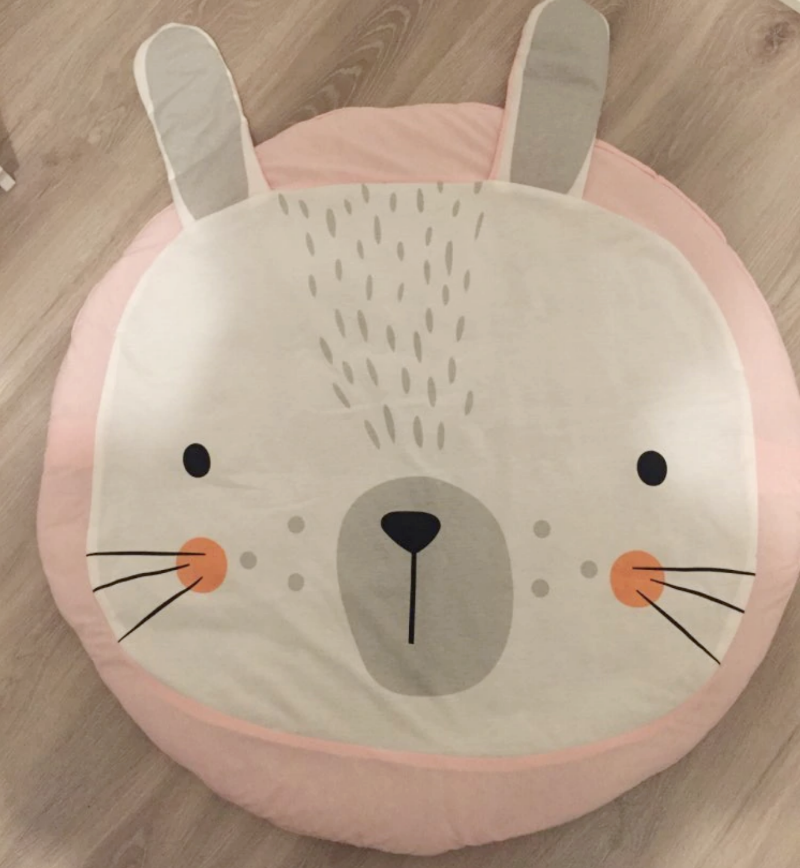 Pink Rabbit Kids Play Mat - Just Kidding Store 