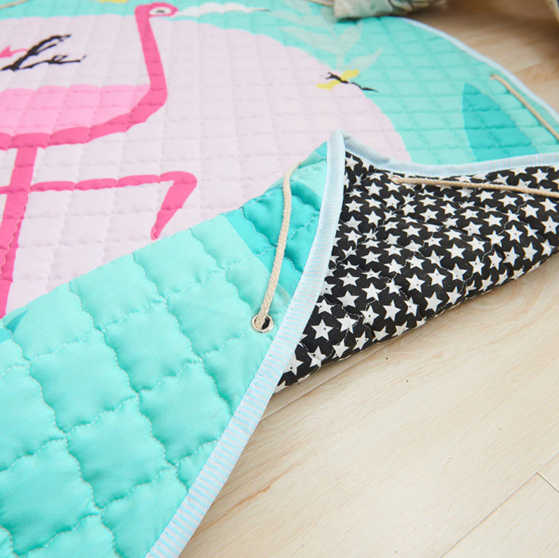 Activity Play Mat Toy Storage Bag - Flamingo - Just Kidding Store