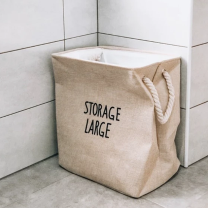 Storage Large Canvas Storage Basket Kids Hamper - Just Kidding Store