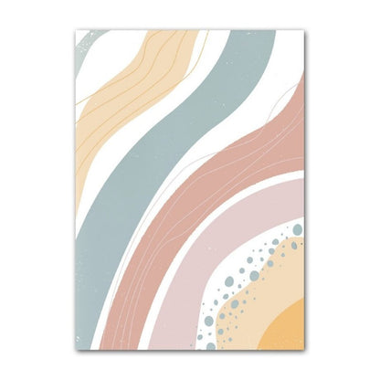 Abstract Sun Rainbow Cloud Canvas Prints - Just Kidding Store