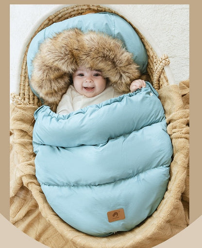 Winter Windproof Footmuff - Adjustable Length Pram Sack 0-4Y - Just Kidding Store