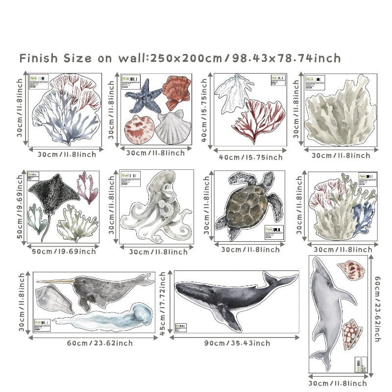Under The Sea Wall Decals - Just Kidding Store
