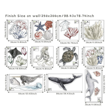 Under The Sea Wall Decals - Just Kidding Store