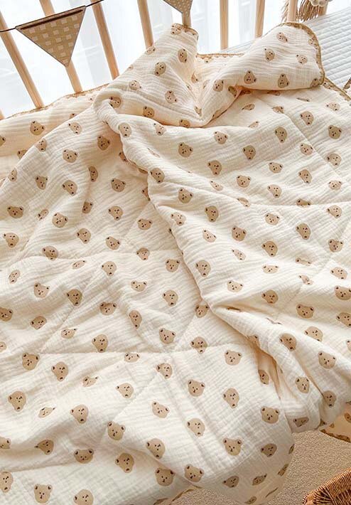 3 Layers Cotton Muslin Oversized Blanket - Just Kidding Store