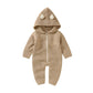 Hooded Knitted Winter Infant Jumpsuit - Just Kidding Store