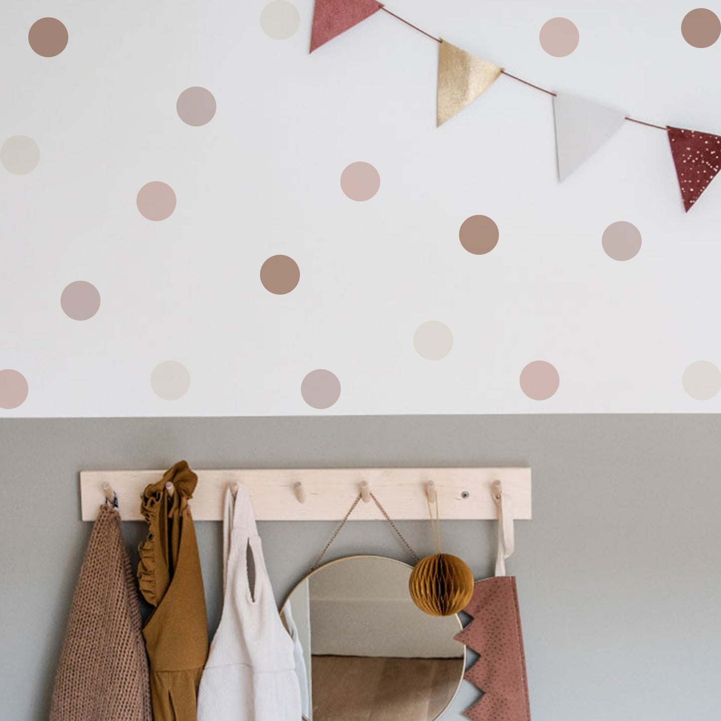 Boho Polka Dot Wall Decals