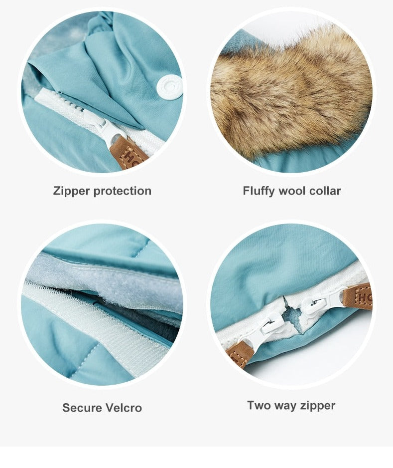 Winter Windproof Footmuff - Adjustable Length Pram Sack 0-4Y - Just Kidding Store