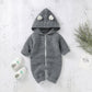 Hooded Knitted Winter Infant Jumpsuit - Just Kidding Store