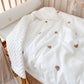 Embroidered Winter Baby Infant Children Cotton Cover - Just Kidding Store