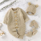 Hooded Knitted Baby Infant Toddler Jumpsuit Set - Just Kidding Store