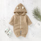 Hooded Knitted Infant Jumpsuit