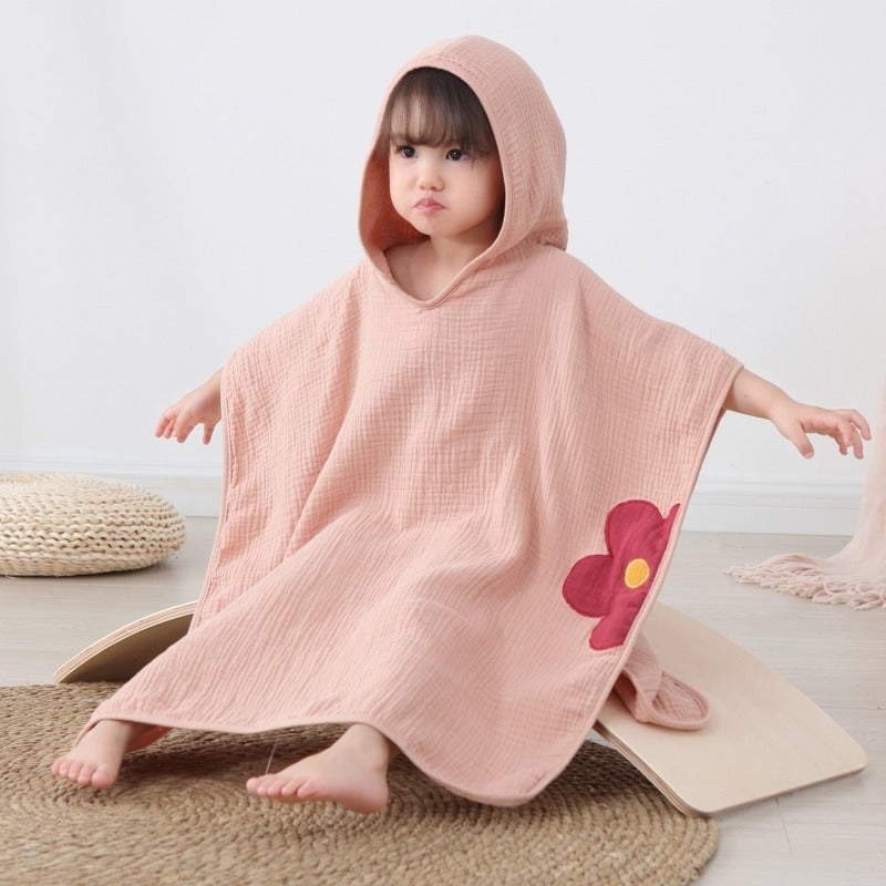 Muslin Hooded Poncho Childrens Towel - Just Kidding Store