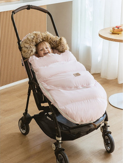 Winter Windproof Footmuff - Adjustable Length Pram Sack 0-4Y - Just Kidding Store